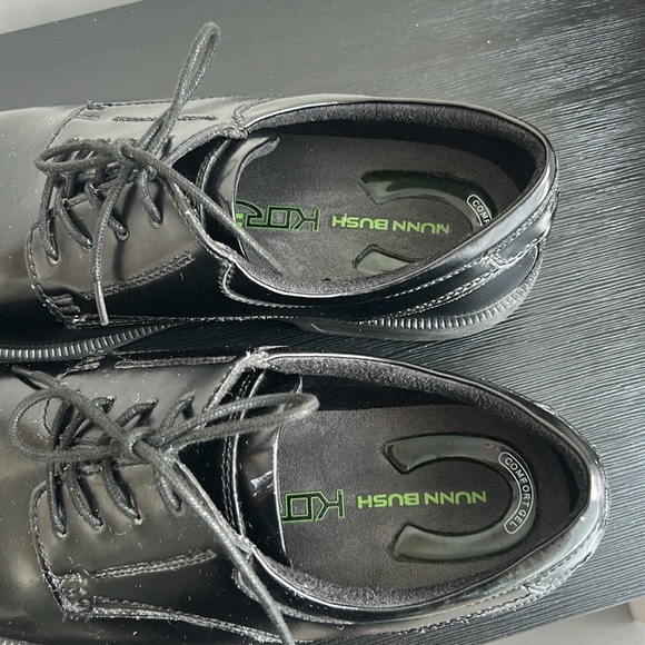 Men's Classic Nunn Bush KOR Comfort Gel Shoes Black Leather Size 11W - Picture 13 of 15